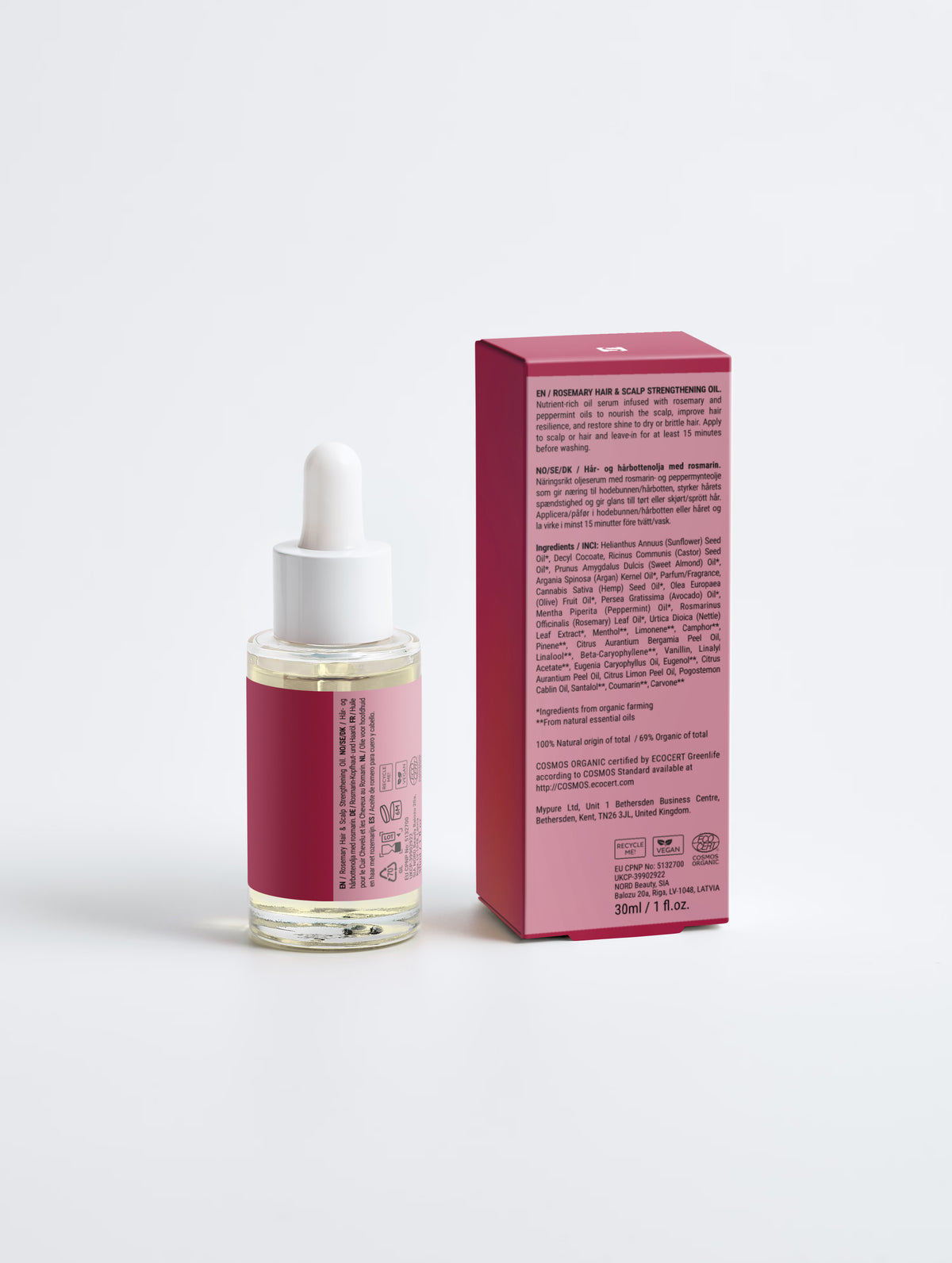 Huile Fortifiante Romarin Cheveux & Cuir Chevelu | Saneïda